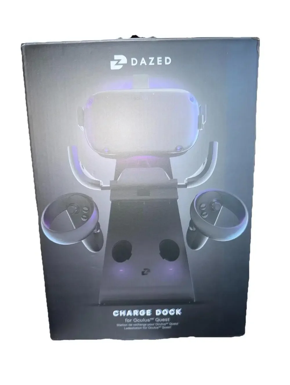 Dazed Charge Dock Compatible with Oculus Quest Headset & Controllers (Android)